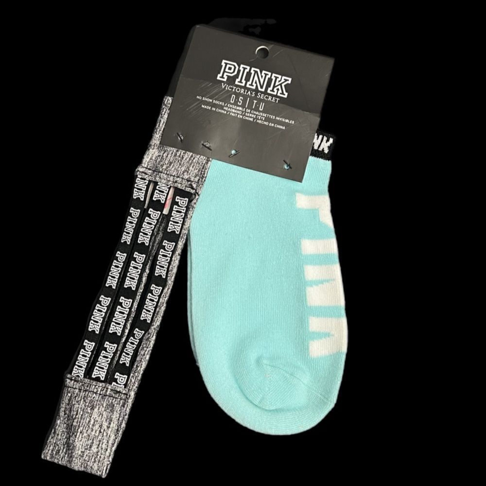 Victoria's Secret PINK No Show socks One Size & headband gift set